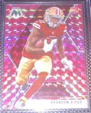 Panini 2020 Mosaic Brandon Aiyuk Rookie RC #210 San Francisco 49ers Card. rookie card picture