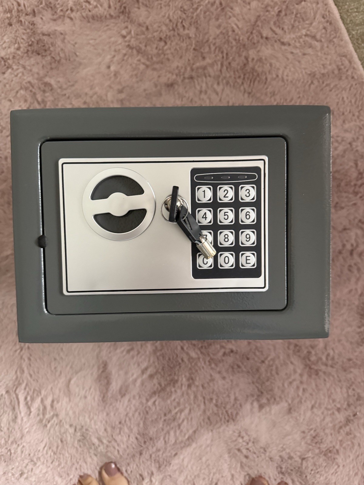 Safe Safebox With Key Electronic Secure Storage Box With Key Lock 6445