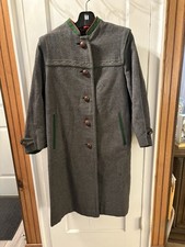 Vtg 80  s Women  s Lodenbaur Innsbruck-Tirol Loden Wool Dark Gray Coat Size 38