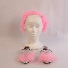 A Wish Come True Girls Size 3 Costume Heels & Pink Headband Set