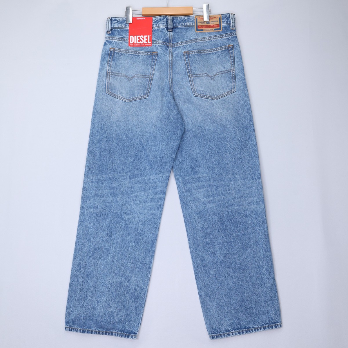 Diesel Mens Jeans 2001 D-Macro Trousers Straight Loose Mid Rise