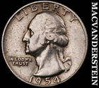 1954-S Washington Quarter- Silver- Scarce Better Date No Reserve #J3575