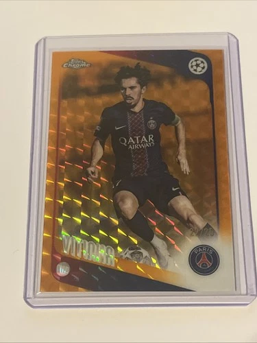 2025-26 TOPPS CHROME UEFA UCC VITINHA ORANGE GEOMETRIC #46 Ser #22/25 PSG