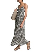 Michael Kors Maxi Pleat Slip Dress MSRP $228