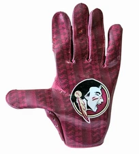 FSU Florida State Seminoles Team Issued Nike Maroon Football Glove - Size 2XL