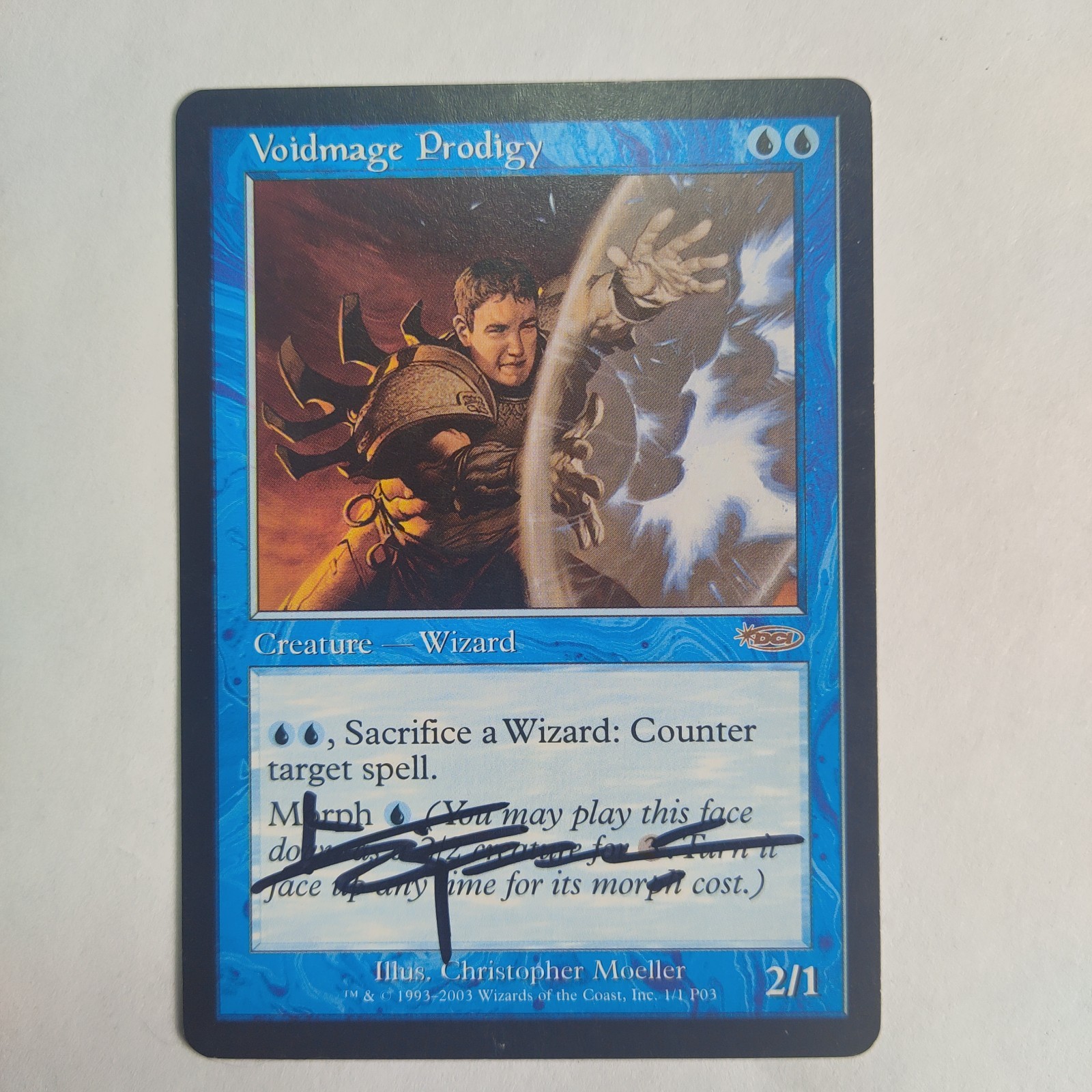 MTG Voidmage Prodigy Player Rewards - Signed by Artist Christopher Moeller