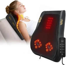 Joyset Back Massager with Heat,Neck Massager for Back Pain Deep Tissue,4D Kneadi
