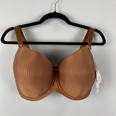 Freya Bra Womens 34I Brown Striped Underwired Balconette Moulded Idol AA1050CIN