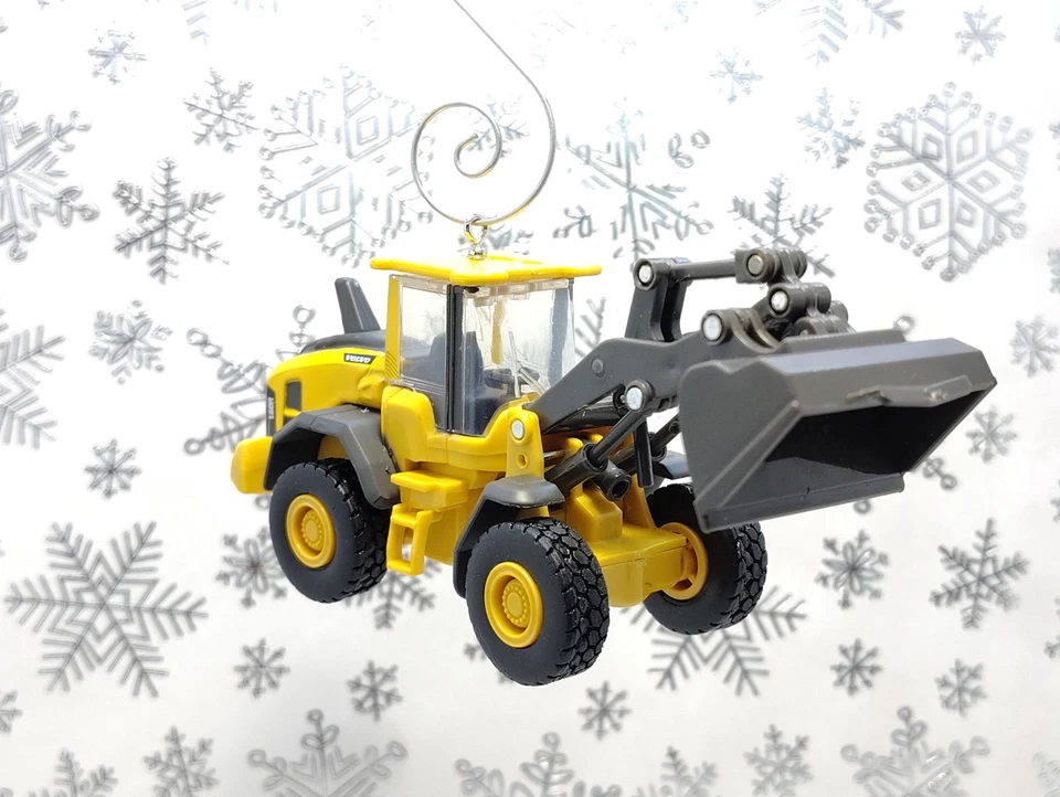 Custom Volvo L60H Front Loader Big 5" Christmas Ornament Construction CAT Deere - Image 3 of 4