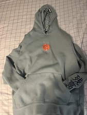 DGK Breaker Skate Hoodie Men's Small Seafoam Green Embroidered Sweatshirt