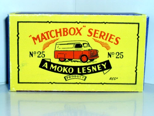 Replica B3 type box for Moko Lesney Matchbox 25d Bedford Dunlop Van