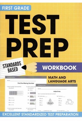 First Grade Math & Language Arts Test Prep Workbook