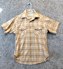 Vintage Pendleton High Grade Western Wear L 100 Virgin Wool Pearl Snap Plaid US