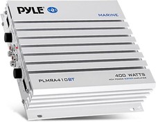 Pyle 2.1 Bluetooth Marine Amplifier Receiver - Waterproof 4 Channel PLMRA410BT