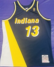Authentic Mark Jackson #13 Mitchell & Ness 1996-1997 Indiana Pacers Jersey 48/XL