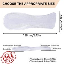 Heel Inserts Women High Heels Gel Comfort Pads Foot Pain Relief M US 8-9.5