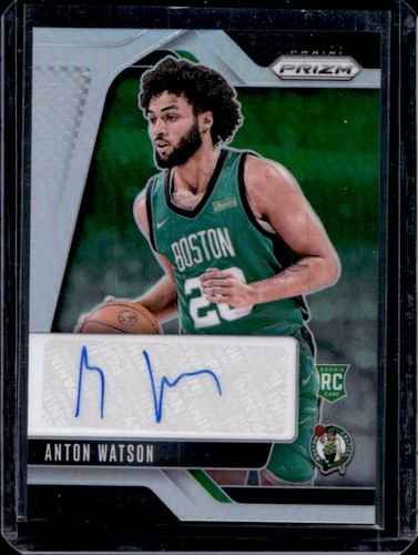 2024-25 Panini Prizm Anton Watson Rookie Signatures RC Silver Auto #RSI-AWC