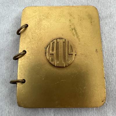 SMALL VICTORIAN ANTIQUE CHATELAINE AIDE MEMOIRE DANCE CARD BOOK BAL DE CARNET
