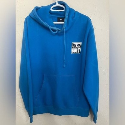 Obey Blue Hoodie for Men