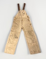Vtg Carhartt Overalls Double Knee Thrashed Grunge Hipster Streetwear Sz In Pic