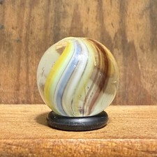 Antique German Handmade Coreless Swirl Peewee Marble 1/2 Mint 303