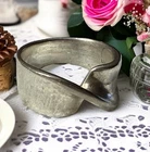 NF Chapal Zenray Modernist Vintage Sterling Silver Band Ring, Size 7.5