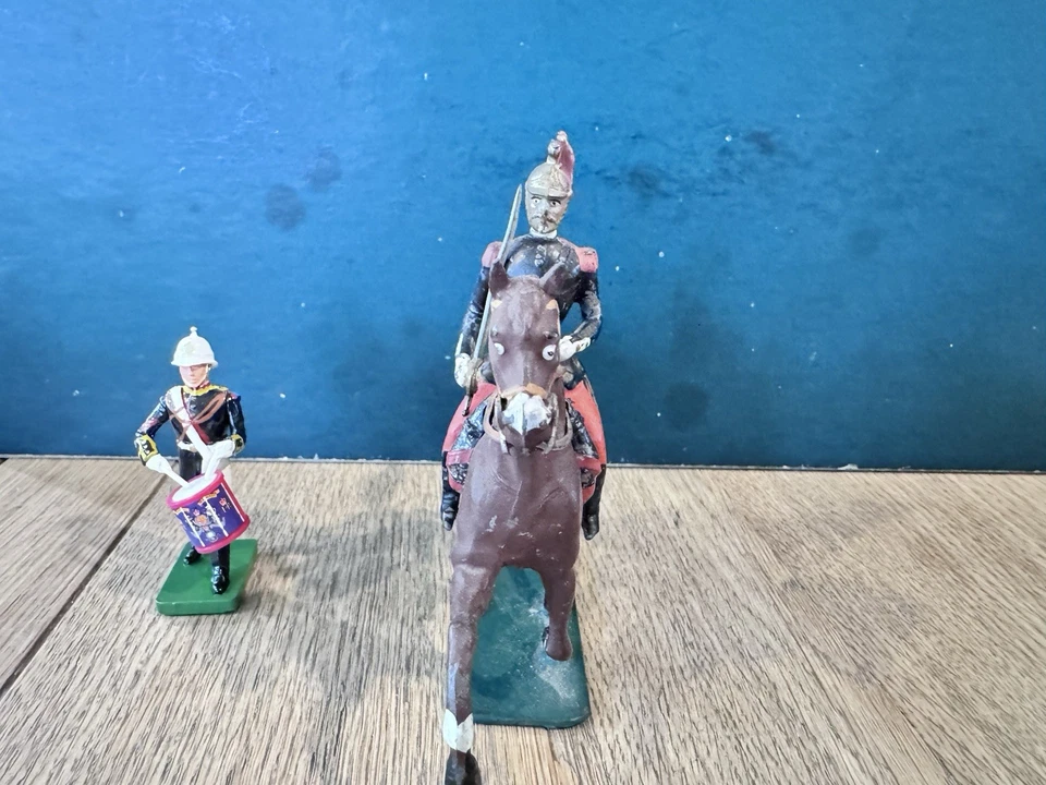 Mignot: Dragón francés montado a escala de 70 mm extremadamente raro. c1920 Foto 2 de 4