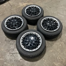 2013 SUBARU BRZ STEELIE WHEELS 5X100 W/ HUB CAPS BRIDGESTONE TIRES SET 205/55R16