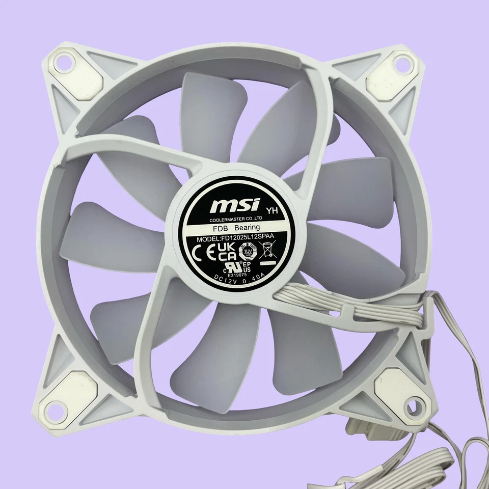 MSI MAG CoreLiquid E360 White AIO ARGB CPU Liquid Cooler 306-7ZW6E28-C24 #MP3068 - Image 4 of 4