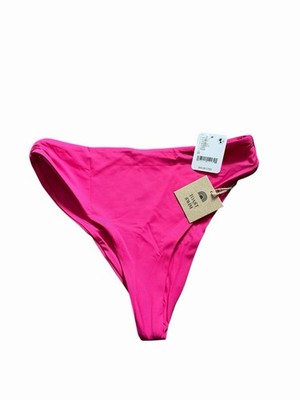 Free People Signature Cinch Bikinihose Pink Toast Schwimmen UVP 60 $ Größe M 12