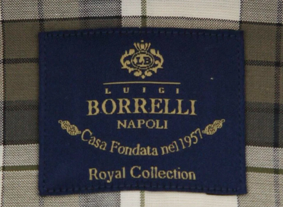 Camisa Luigi Borrelli Gris - Delgada - (EV06RC466461) Foto 4 de 4