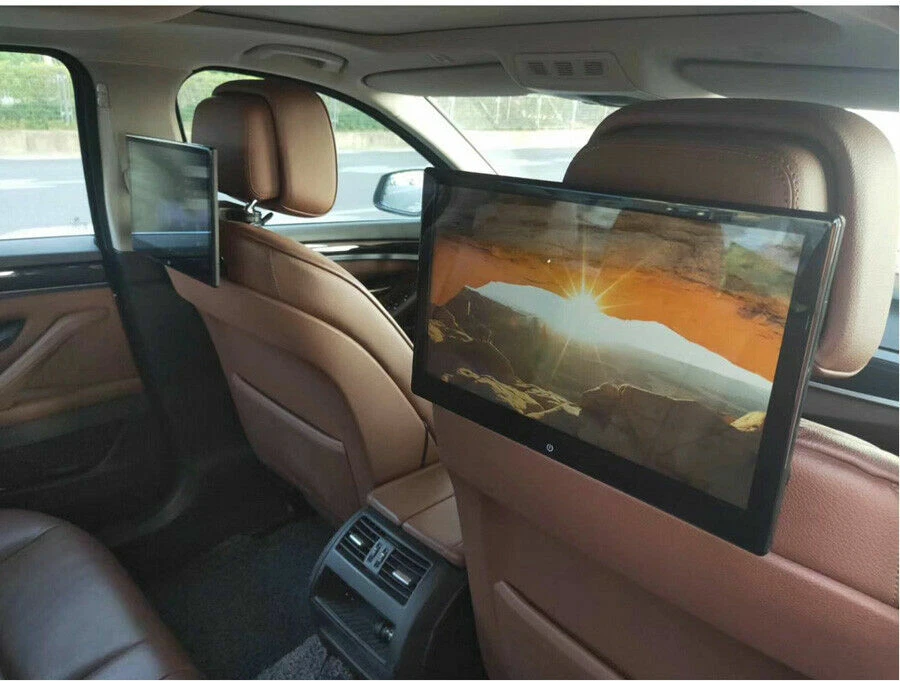 2X 12.5"Android 9.0 Car Headrest Monitor Touch Screen WIFI Bluetooth HDMI USB FM - Bild 3 von 4