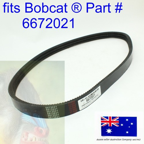 fits Bobcat Main Hydraulic Pump EPDM Drive Belt 6672021 430 435 751 753 763 773 - Picture 8 of 11
