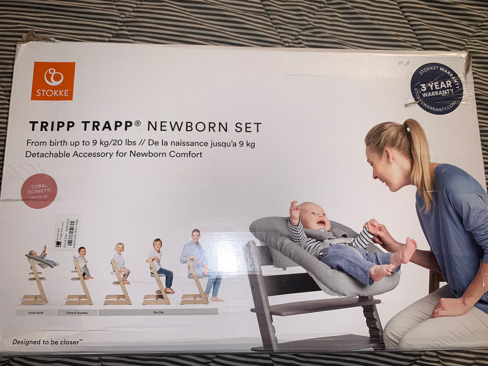 stokke newborn set coral