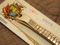 -gemex Pirouette- Gold Fill Ladies Center Stretch Watch Band Vintage 5 3/16 -gemex Pirouette- Gold Fill Ladies Center Stretch Watch Band Vintage 5 3/16