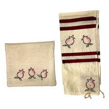 NEW Maroon Pomegranate Tallit By Yair Emanuel