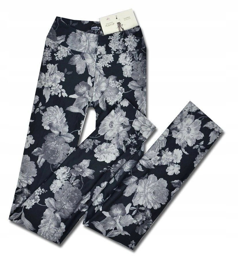 Leggins a fiori celeste Calzedonia push up