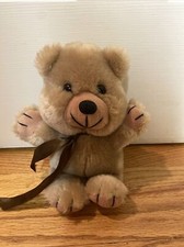 Vintage American Wego 10 Light brown, Tan Cuddly TEDDY BEAR plush 1982