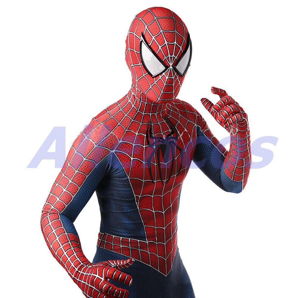 Spider Man Cosplay Costume Spider Man 2 Tobey Maguire Suit Version