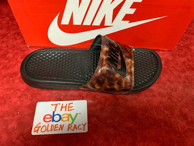 tortoise shell nike slides