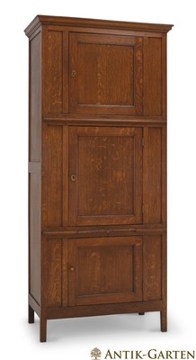 ANTIK! Hoher schmaler Schrank restauriert Eiche massiv Biedermeier um