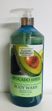 Classic Naturals  Avocado Shea Body Wash with Coconut Oil  Aloe Vera 33.8 oz