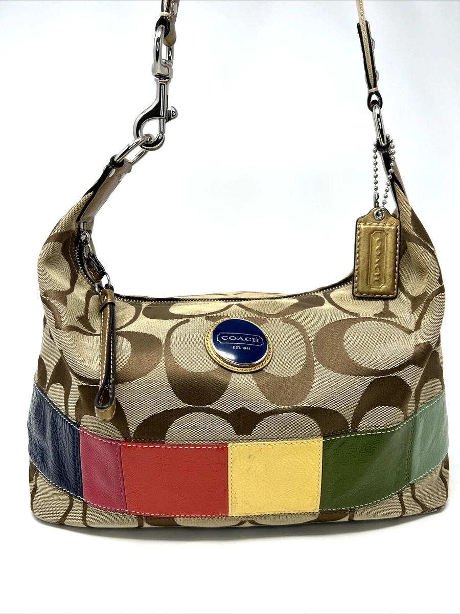 Coach Multi Stripe Shoulder Bag Bags & Handbags for Women for sale