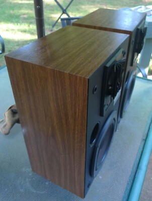 RARE Bose OmniVector Model 1 2 Way Bookshelf Speakers 10-75W 8