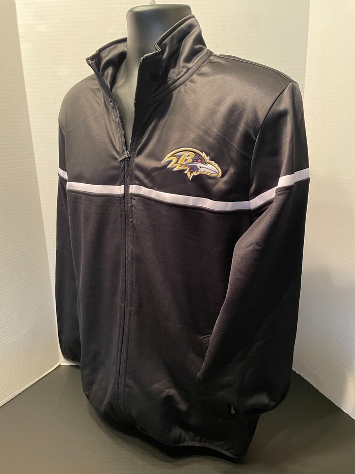 Baltimore Ravens Men's G-III Huddle Full-Zip Black Track Jacket - New ...