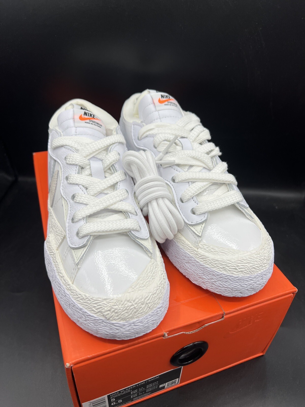SACAI X NIKE Nike Blazer Low x Sacai Sail taglia 5 uomo donna 6 5 NUOVO OG TUTTE (DM6443 100)