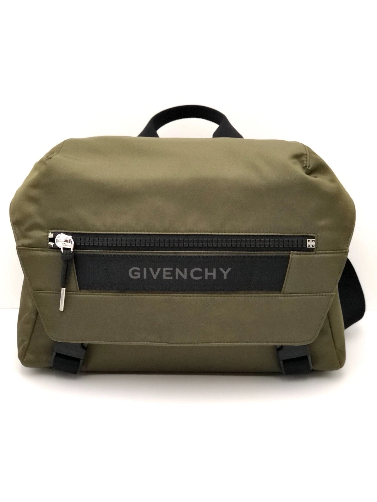 Givenchy — Givenchy G-Trek Messenger Bag In Khaki Green