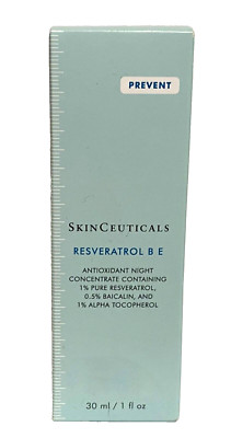 SKINCEUTICAL Resveratrol B E Antioxidant Night  1.0oz/30ml Sealed 100% Authentic