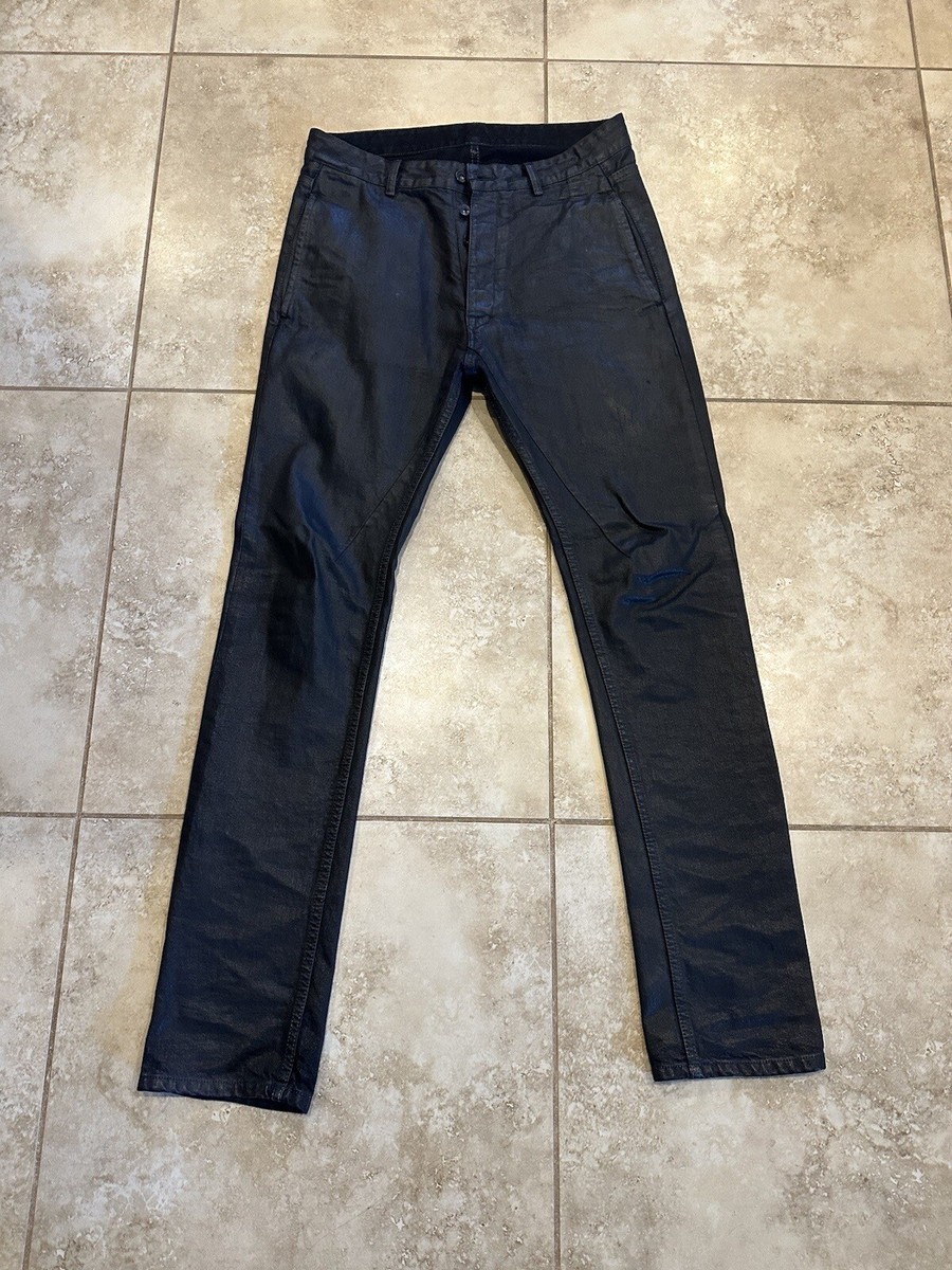 Rick Owens Drkshdw Raw Indigo Wax Denim Torrance Cut Size 30 Rick Owens Drkshdw Raw Indigo Wax Denim Torrance Cut Size 30