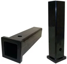 2" x 12" Hitch Receiver Extension Tube – Heavy Duty Steel Tow Trailer Extender